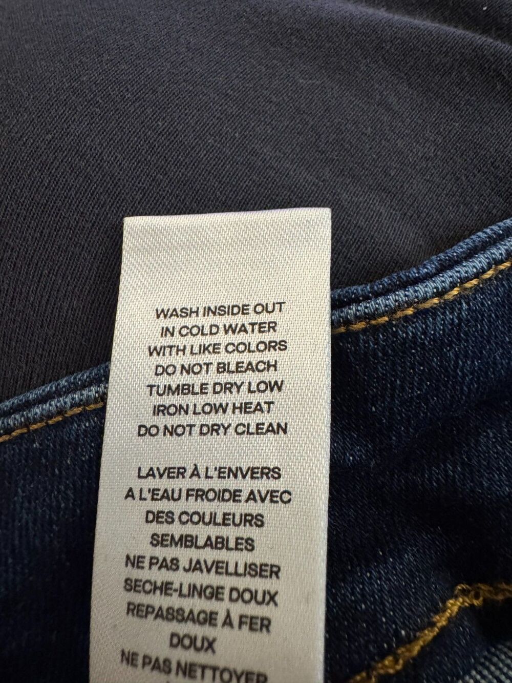 Good American Good Legs Straight High Rise Jeans Size 3 Dark Wash 27" Inseam - Picture 12 of 12